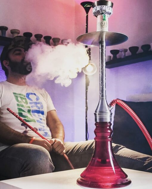 Ath Adalya Serhoş Model Çelik Nargile Takımı - Görsel 2