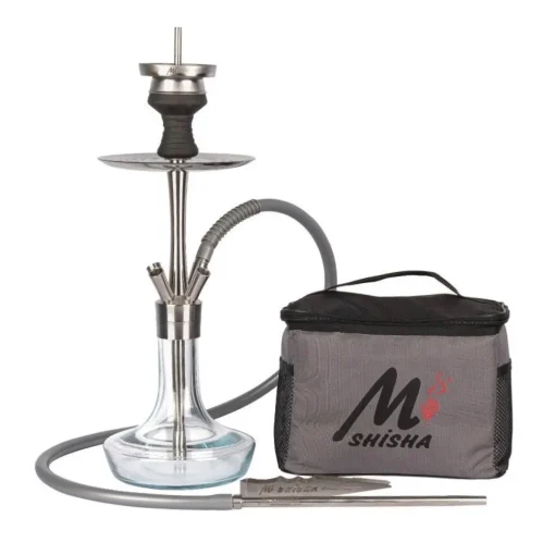Midi Cafe 6 Dört Çıkışlı Çantalı Çelik Nargile Takımı